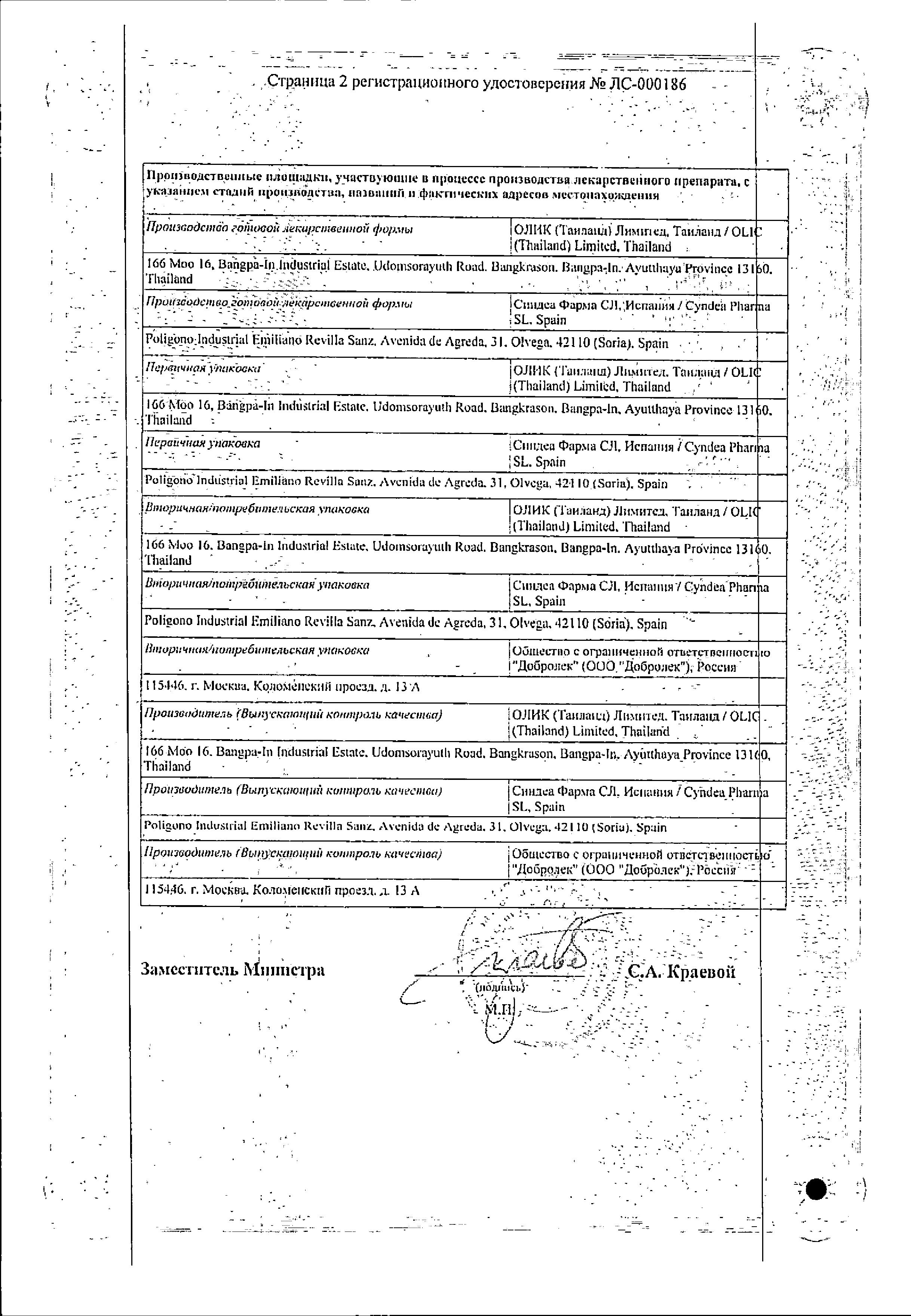 Сертификат на Утрожестан, капсулы 100 мг, 28 шт.