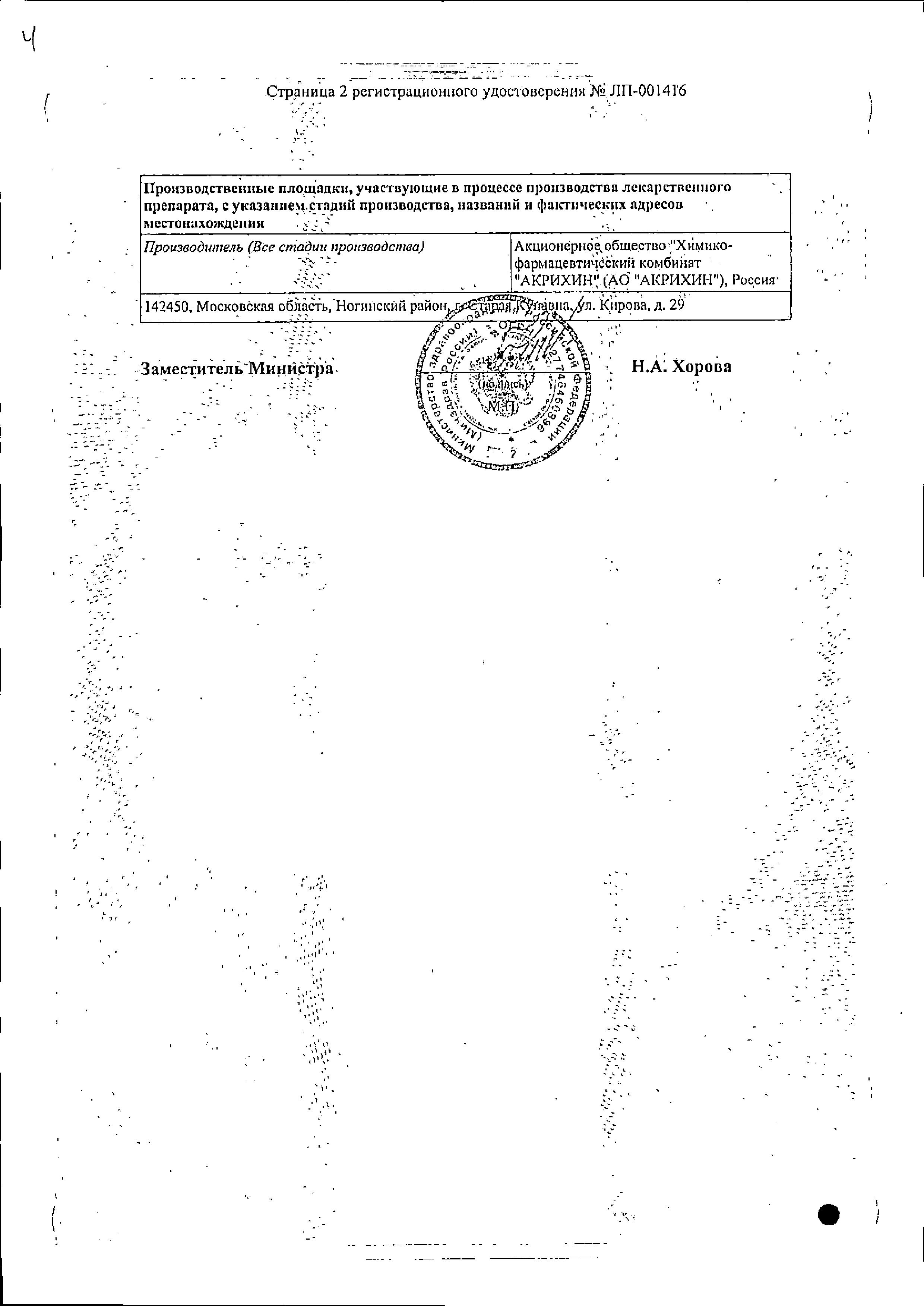 Сертификат на Азелик, гель 15%, 15 г