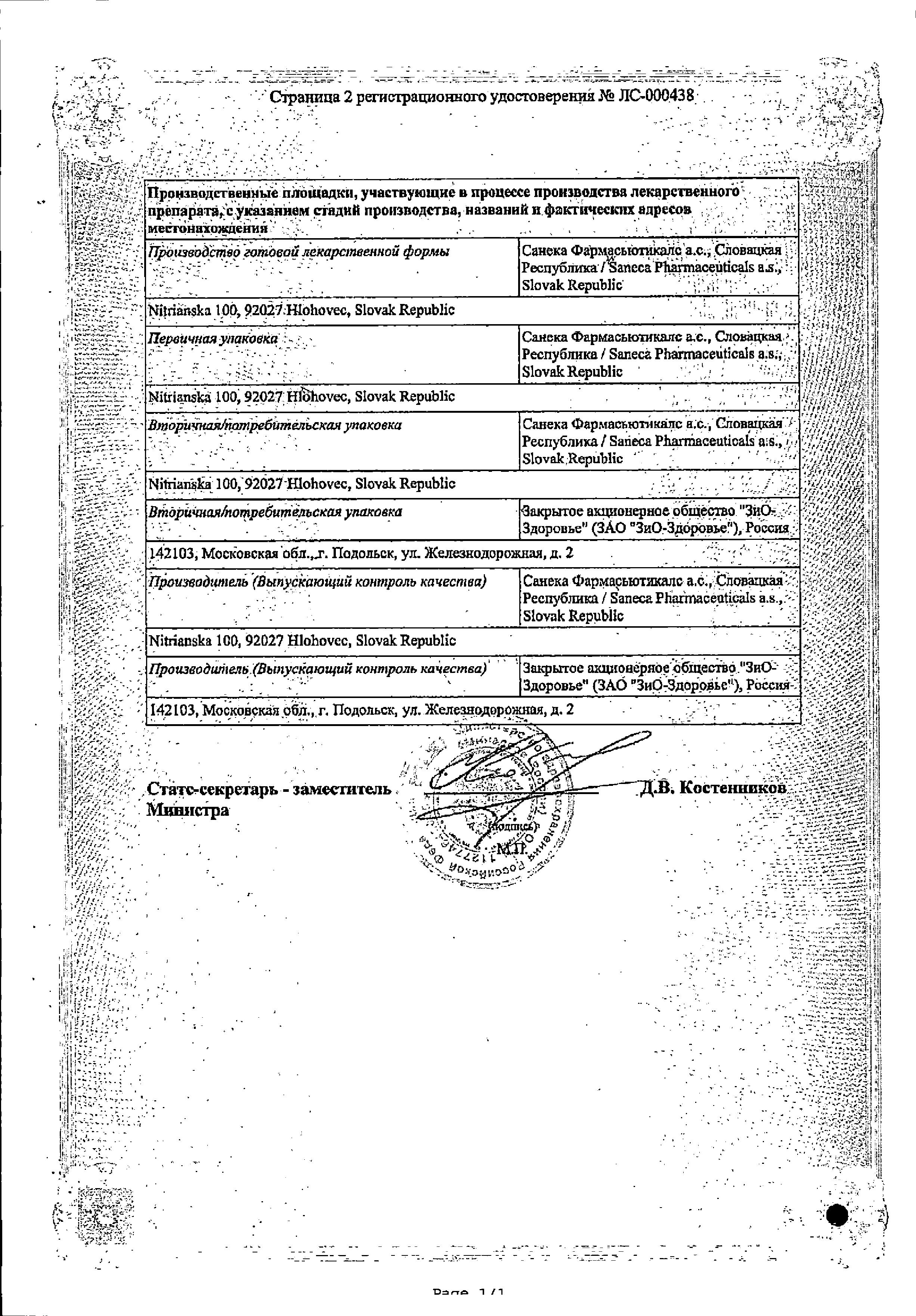 Сертификат на Торвакард, таблетки покрытые пленочной оболочкой 20 мг, 90 шт.