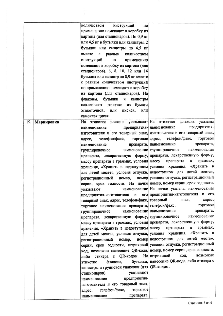 Сертификат на Касторовое масло для внутреннего применения, флакон 30 г