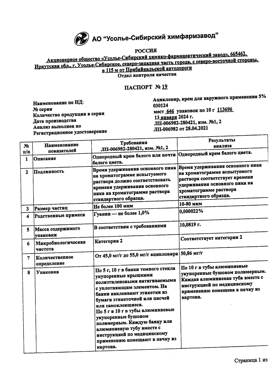 Сертификат на Противовирусные