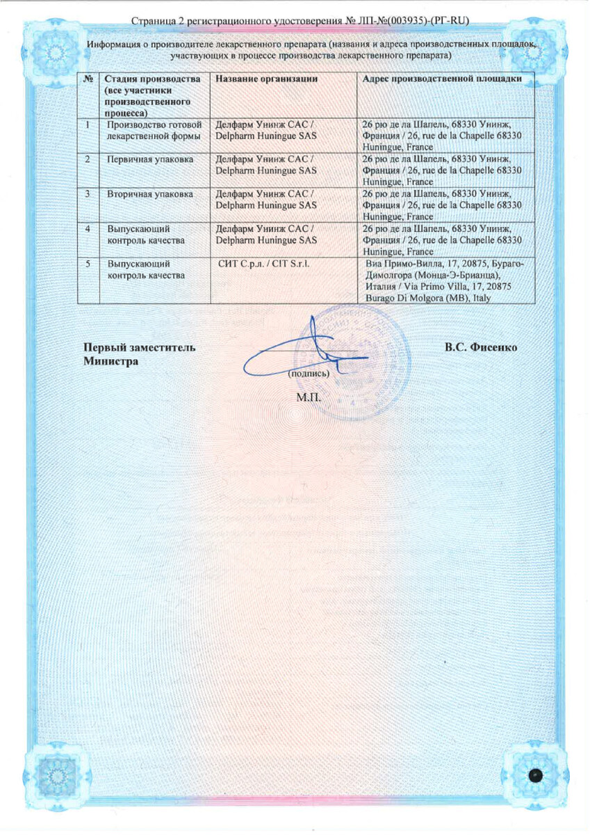 Сертификат на Прокто-гливенол, суппозитории ректальные, 10 шт.