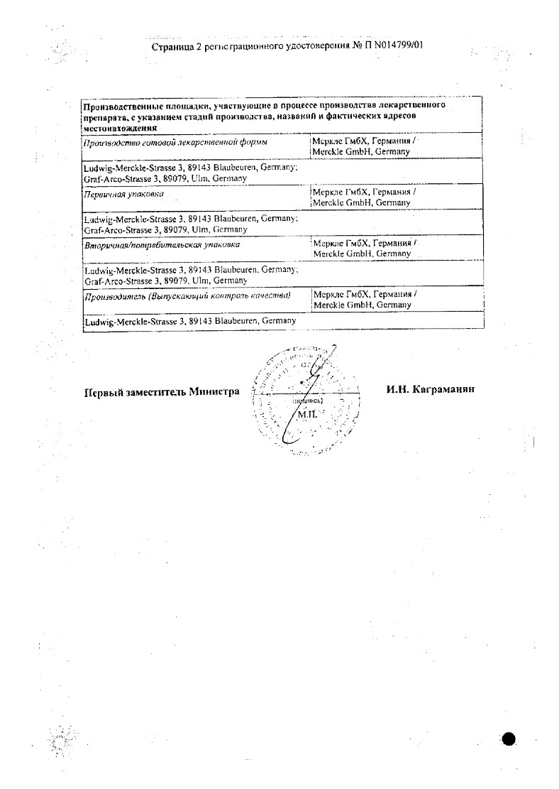 Сертификат на Ринонорм, спрей 0.1%, 20 мл
