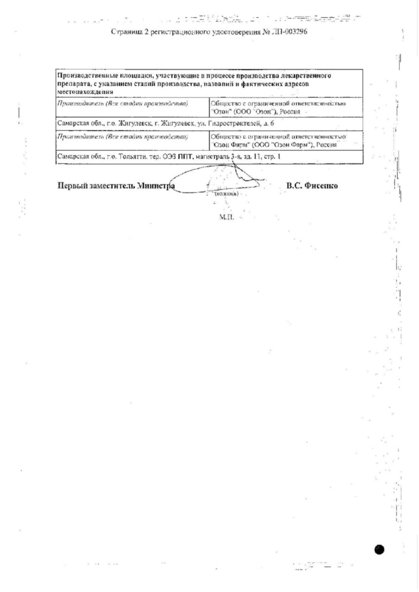 Сертификат на Силденафил, таблетки, покрытые пленочной оболочкой, 100 мг, 20 шт.