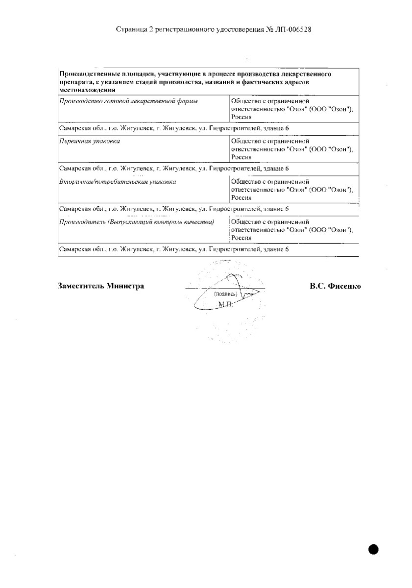 Сертификат на Бромгексин, таблетки 4 мг, 50 шт.