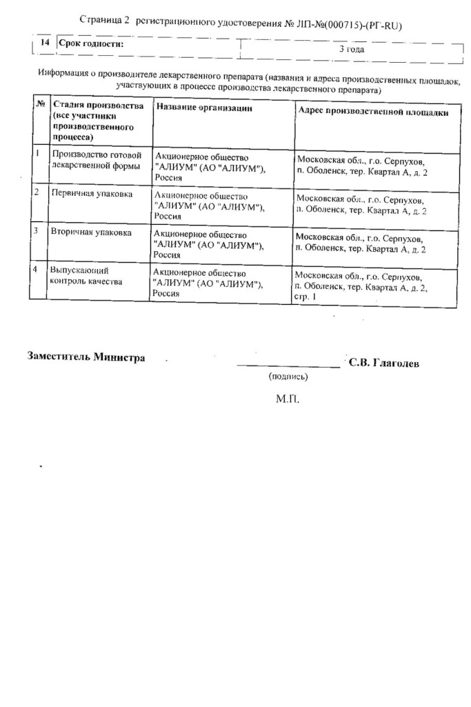 Сертификат на Диартрин, капсулы 50 мг, 120 шт.