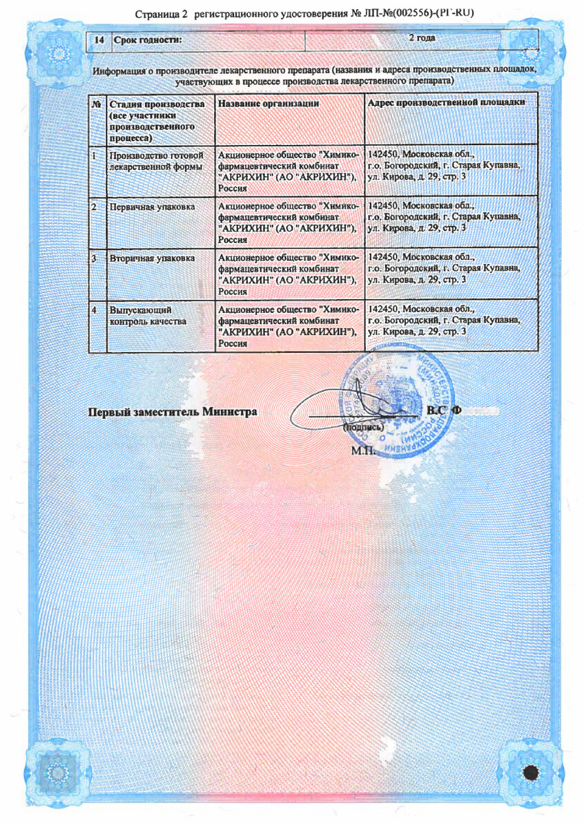 Сертификат на Такропик, мазь 0.1%, 15 г