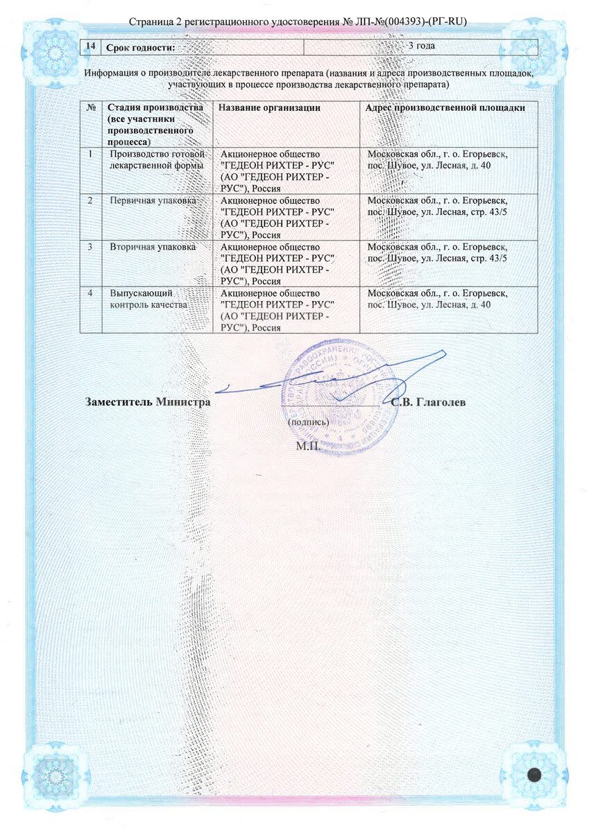 Сертификат на Мертенил, таблетки покрыт. плен. об. 5 мг, 30 шт.