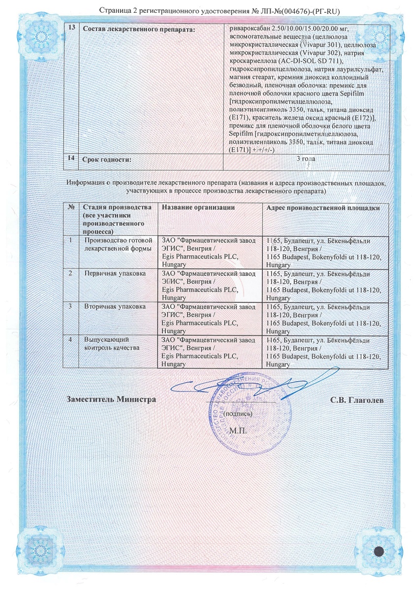 Сертификат на Ксилтесс таблетки, покрытые пленочной оболочкой 2,5 мг, 56 шт.