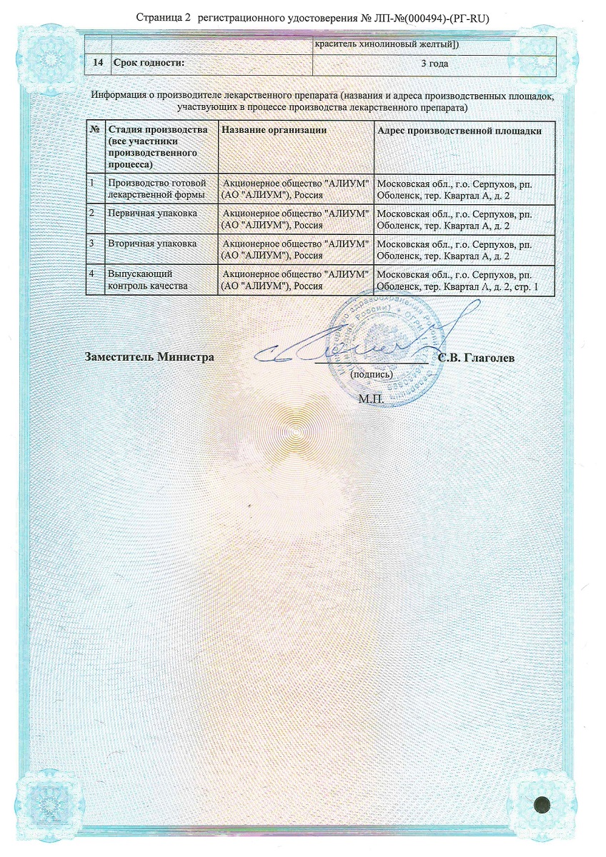 Сертификат на Дипиридамол-ФПО таблетки, покрытые пленочной оболочкой 25 мг, 120 шт.