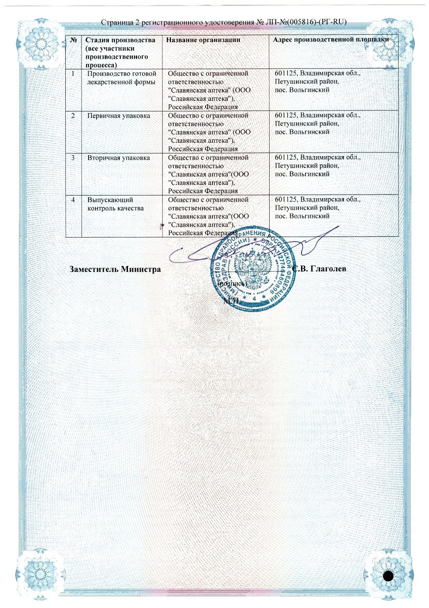 Сертификат на Актипол-М, капли глазные 0,007%, 5 мл