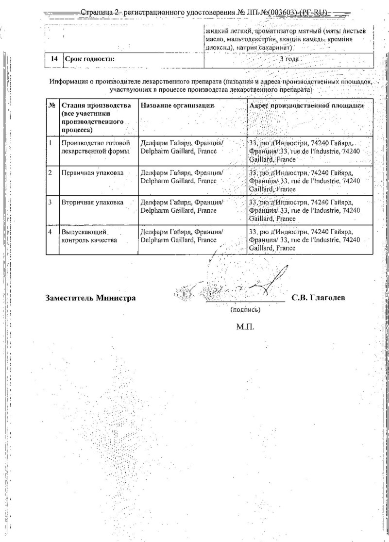 Сертификат на Ренни, таблетки мятные жевательные (без сахара), 48 шт.