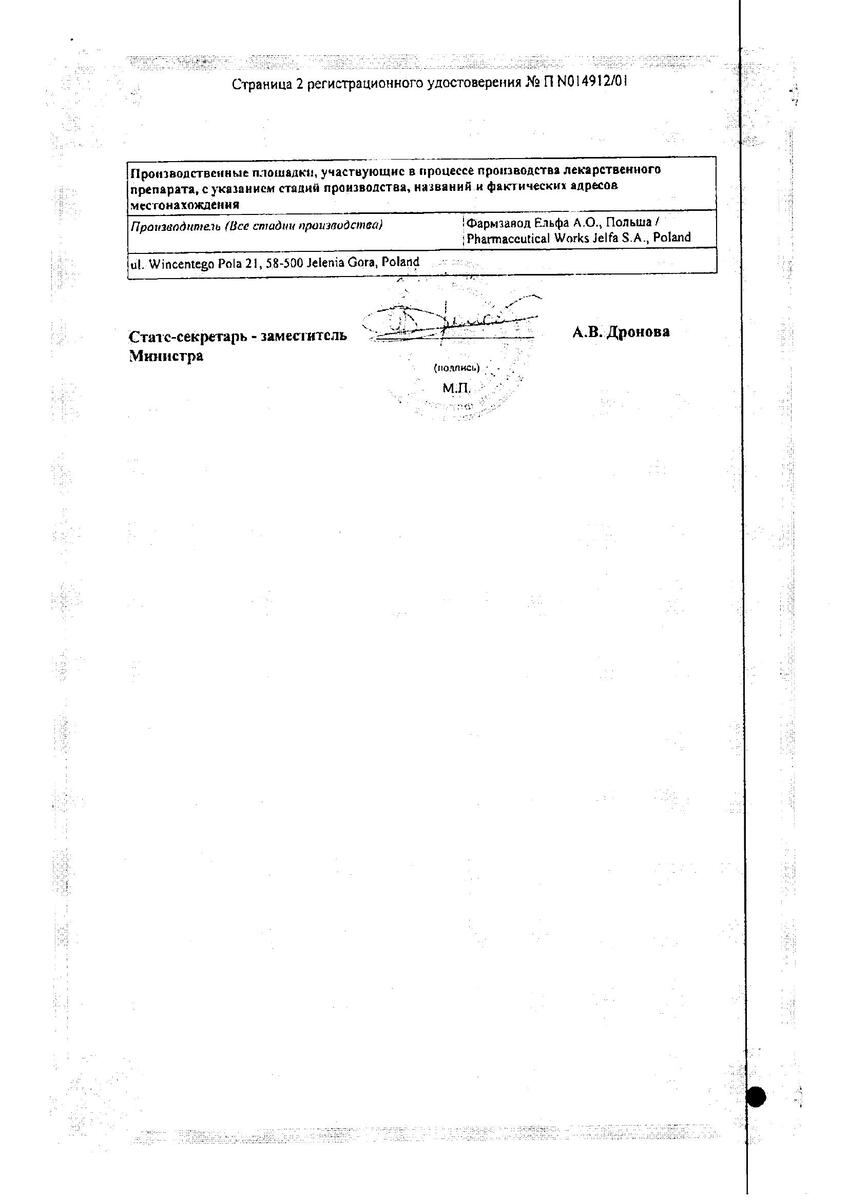 Сертификат на Флуцинар-Н, мазь 15 г