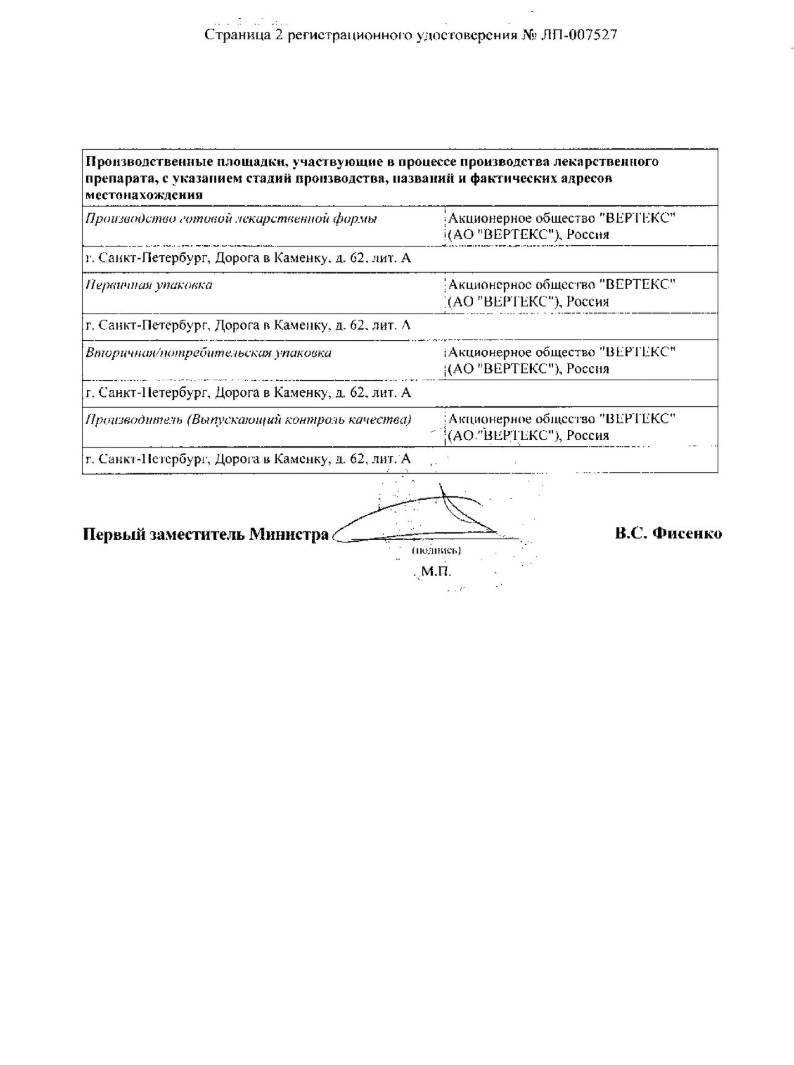 Сертификат на Тримектал ОД, таблетки с пролонгированным высвобождением, покрытые пленочной оболочкой 80 мг, 30 шт.