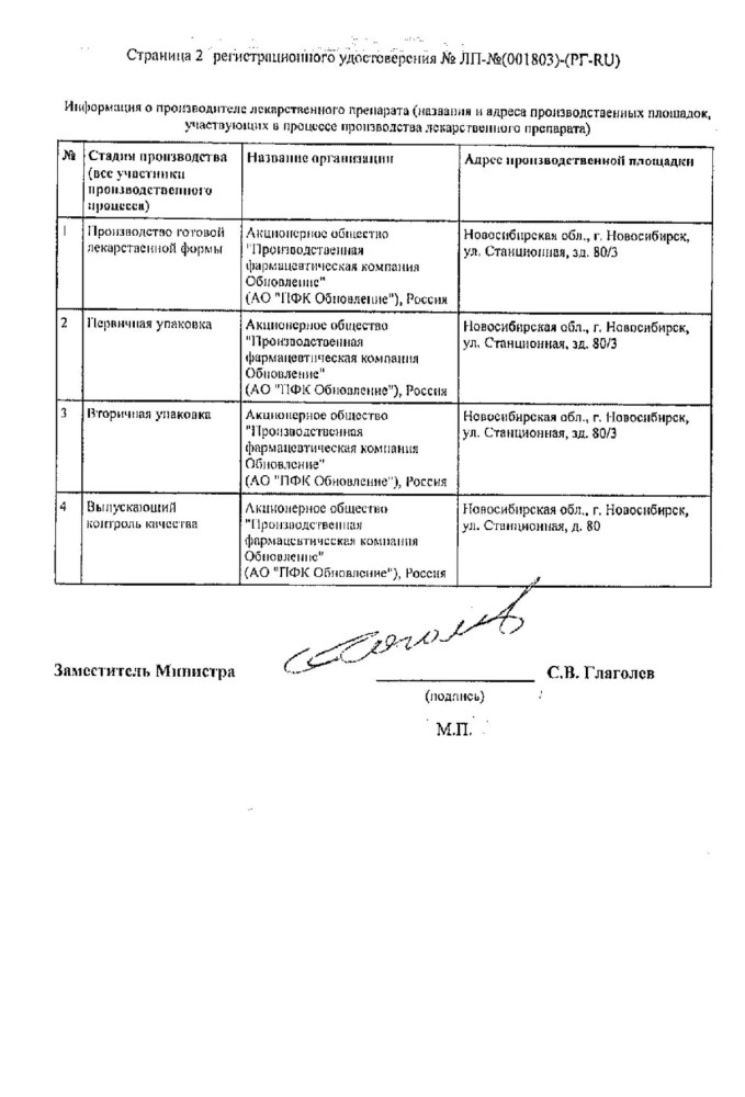 Сертификат на Преднизолон, таблетки 5 мг (Обновление), 100 шт.