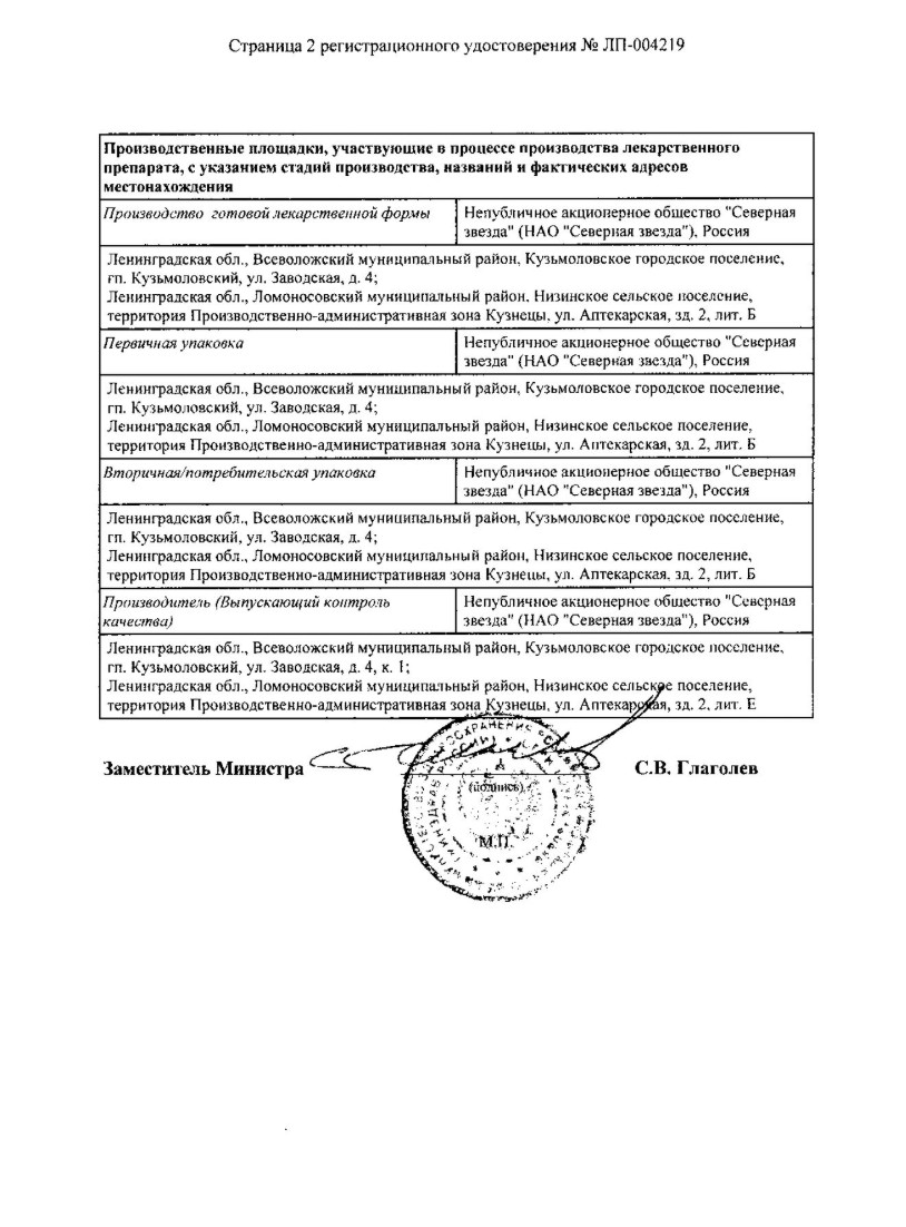 Сертификат на Валсартан СЗ, таблетки покрытые пленочной оболочкой 80 мг, 30 шт.