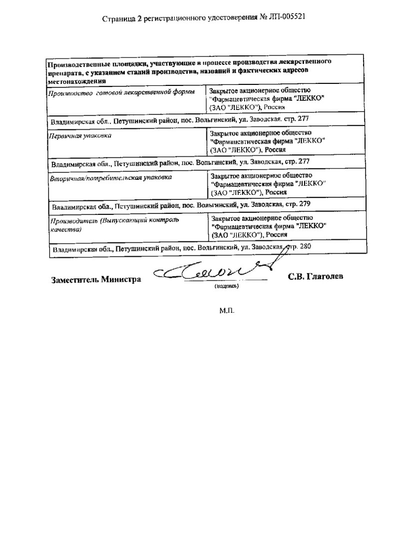 Сертификат на Латанопрост-Оптик, капли глазные 0.005%, 2.5 мл