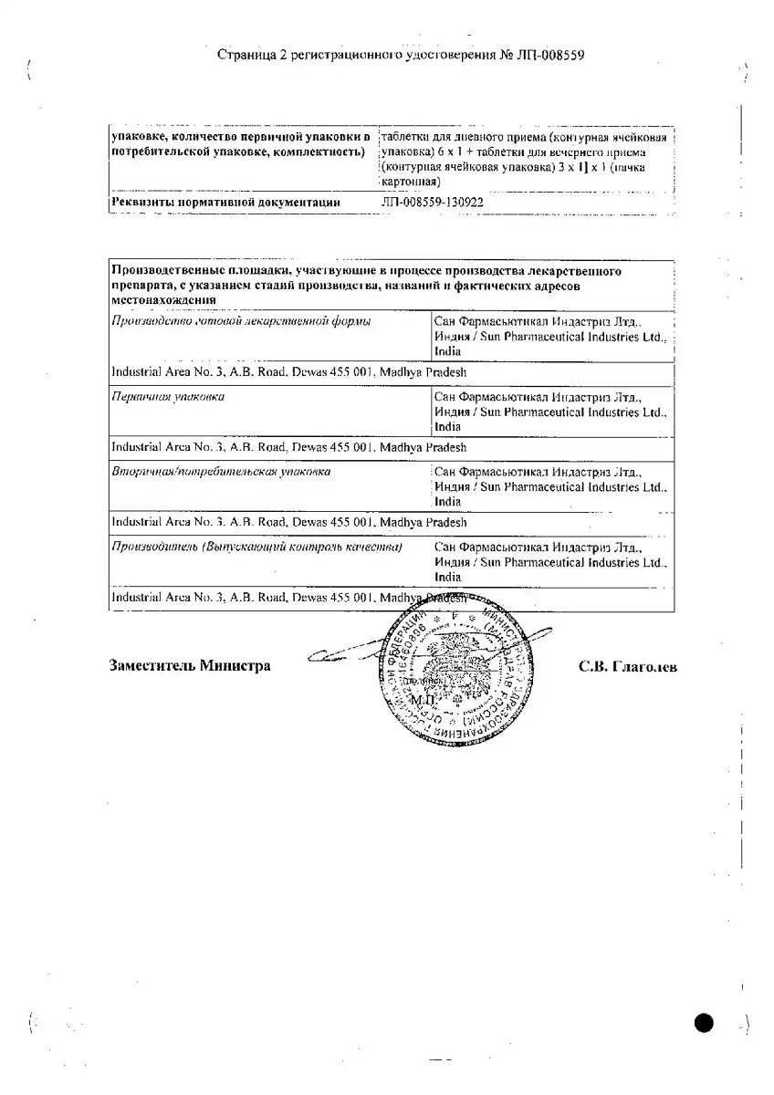 Сертификат на Колдакт Дэй Найт набор таблетки, покрытые пленочной оболочкой, 9 шт.