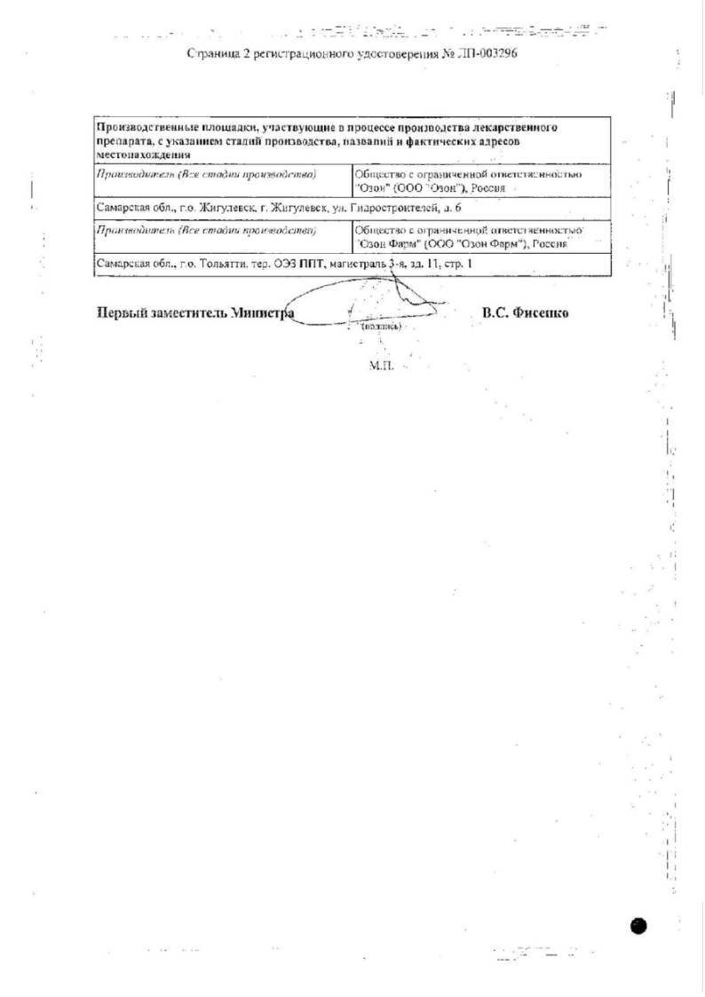 Сертификат на Силденафил, таблетки покрыт. плен. об. 50 мг, 1 шт.