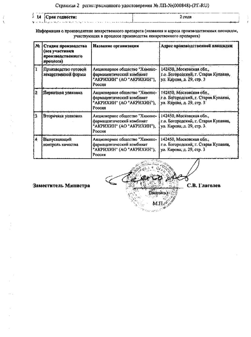 Сертификат на Венолайф, гель 0,25%+5%+2%, туба 90 г