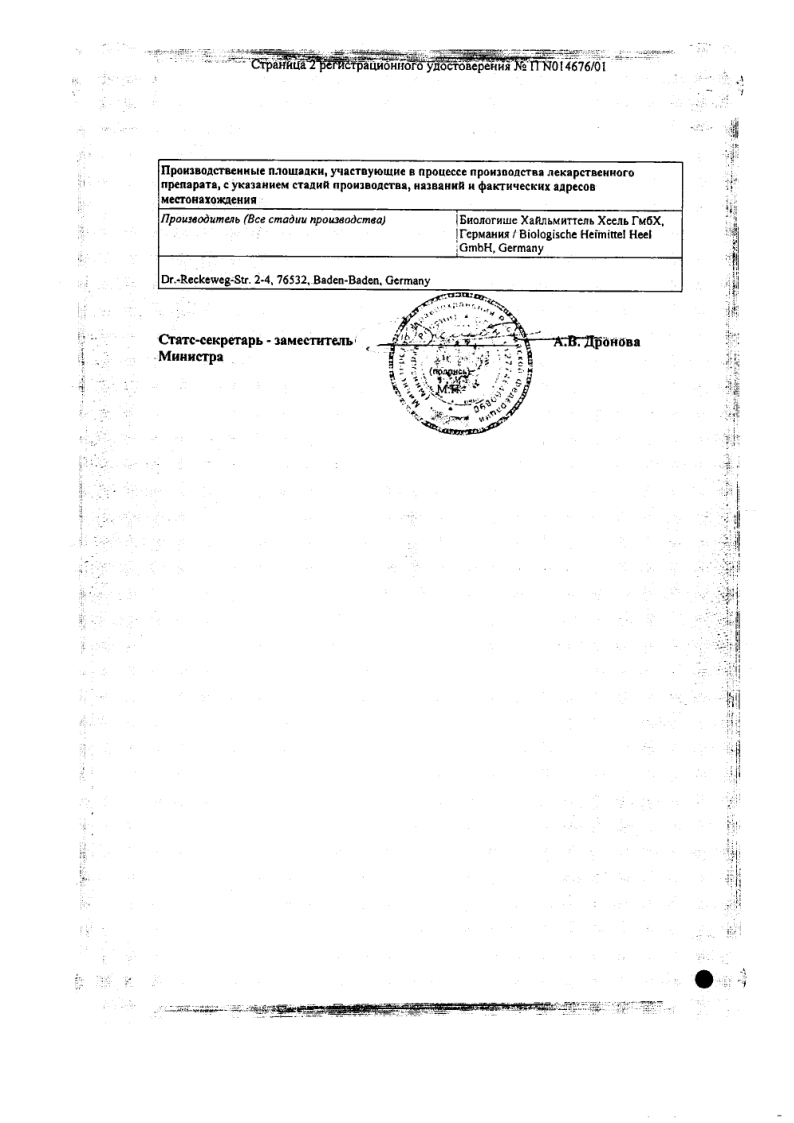 Сертификат на Популюс композитум СР, капли 30 мл