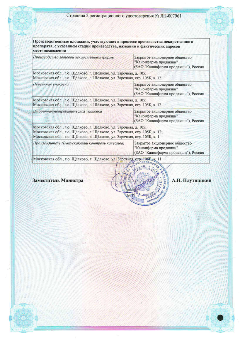 Сертификат на Изжога