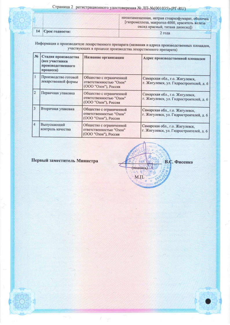 Сертификат на Клопидогрел, таблетки покрыт. плен. об. 75 мг (Озон), 100 шт.