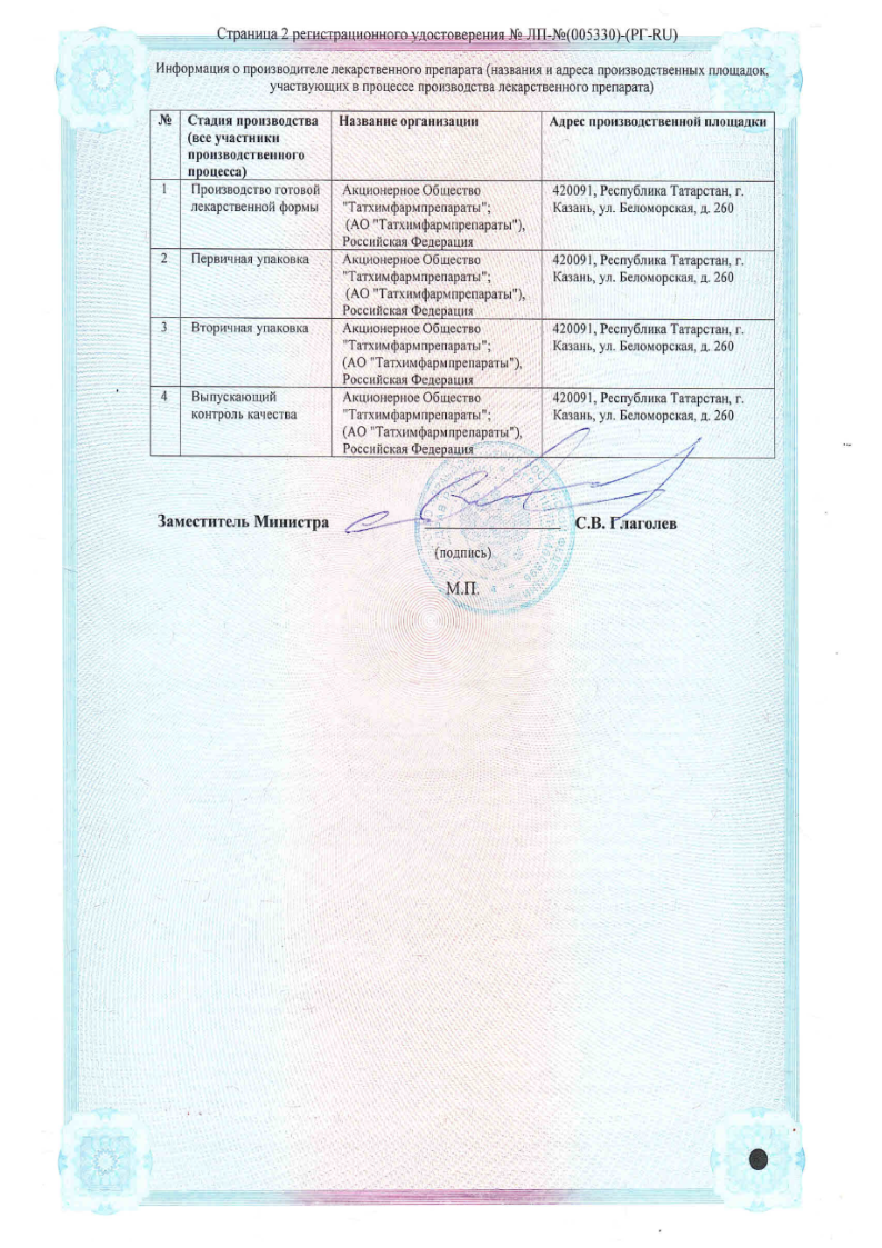 Сертификат на Пустырника экстракт, таблетки 14 мг, 30 шт. (Татхимфармпрепараты)