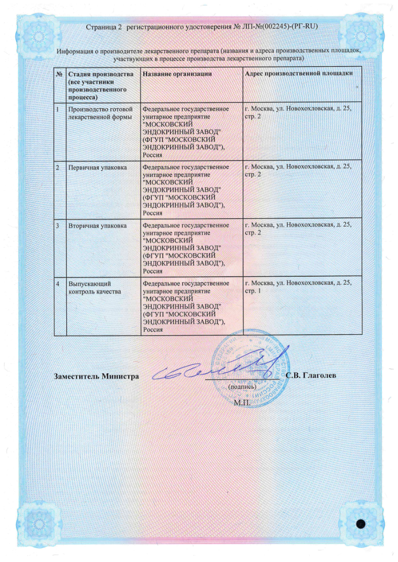 Сертификат на Амитриптилин, таблетки 25 мг, 50 шт.