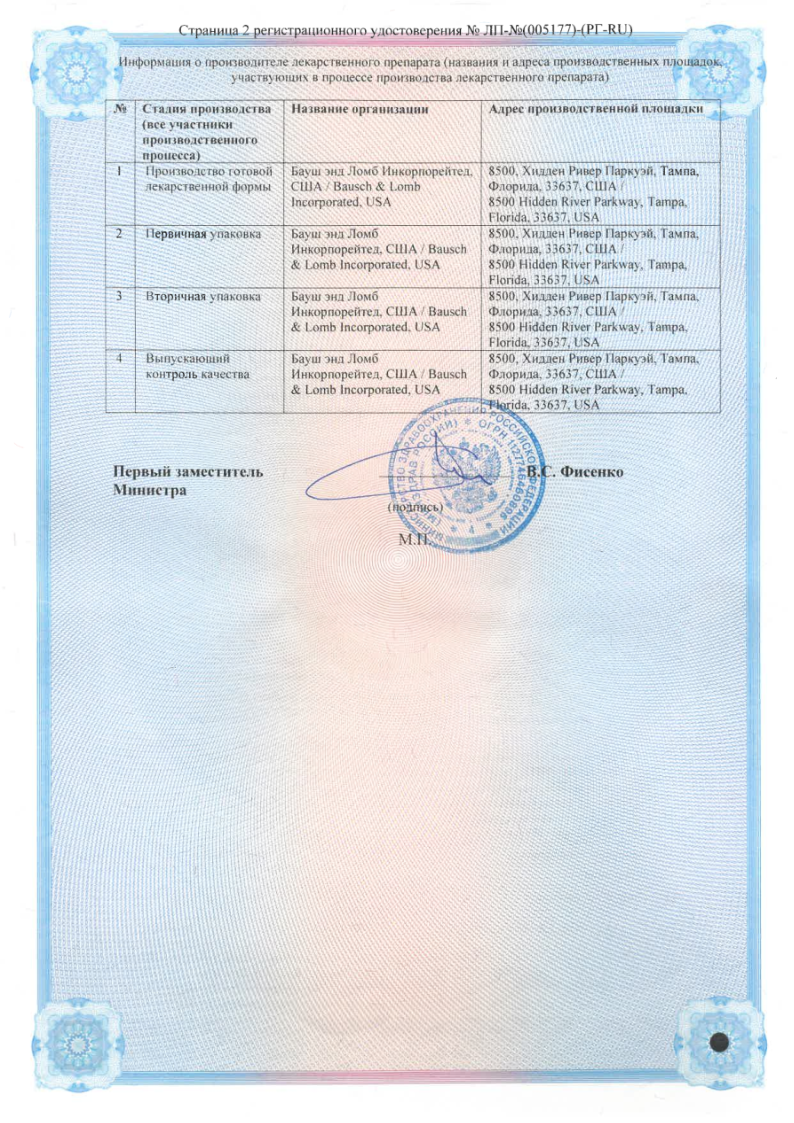 Сертификат на Катаракта