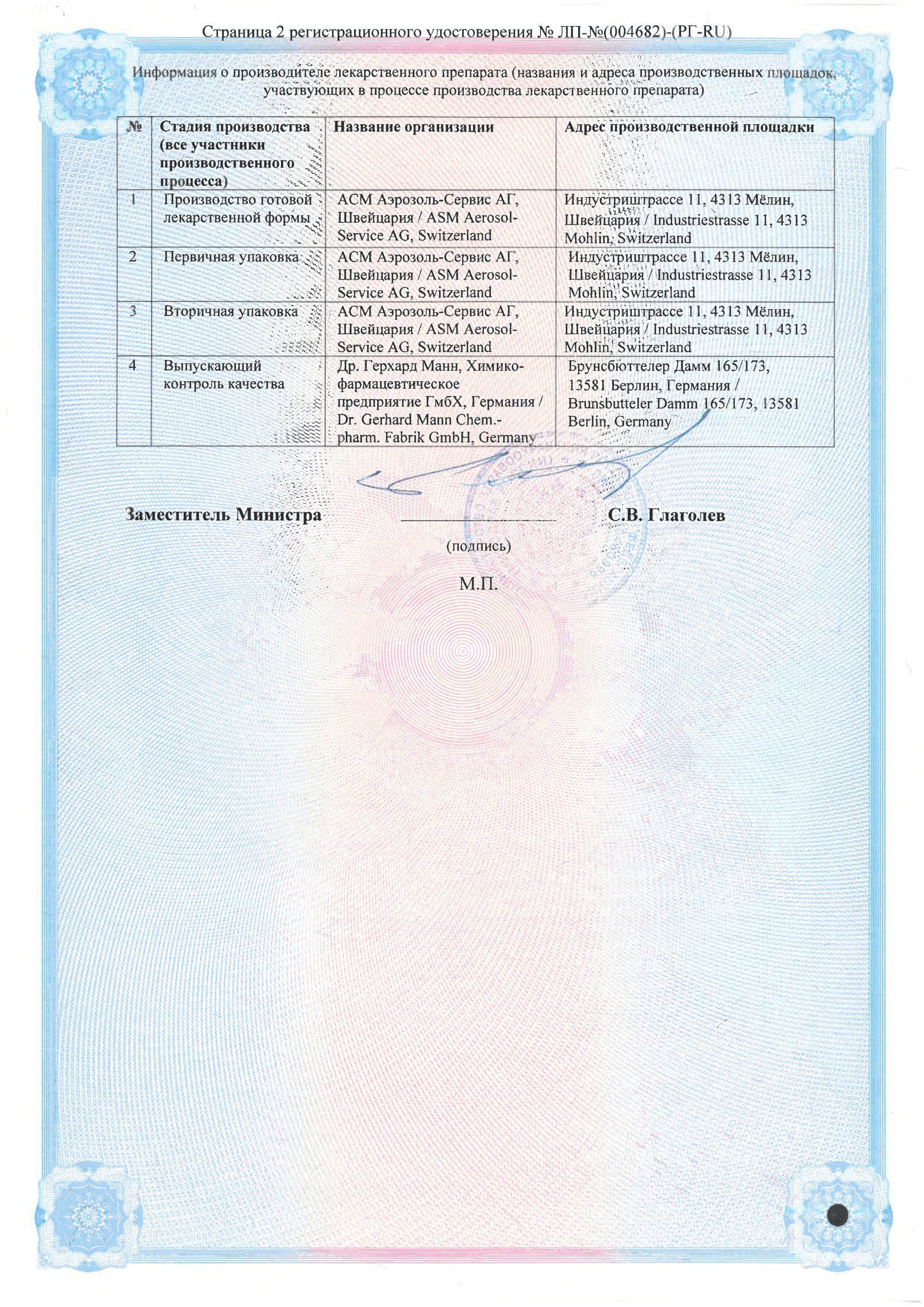 Сертификат на Пантенолспрей, аэрозоль 4.63%, 130 г