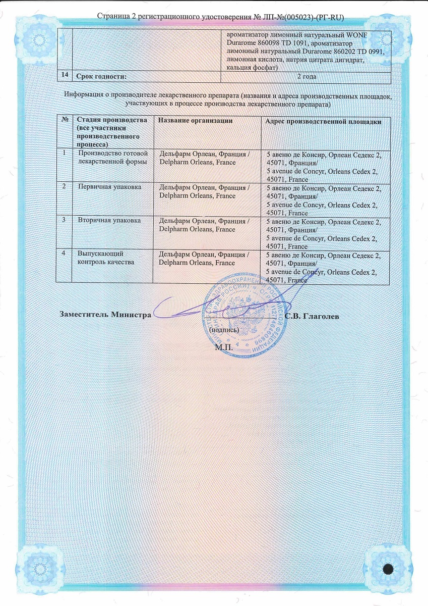 Сертификат на ТераФлю Экстра, жаропонижающее обезболивающее средство от симптомов гриппа и простуды, 4 шт.
