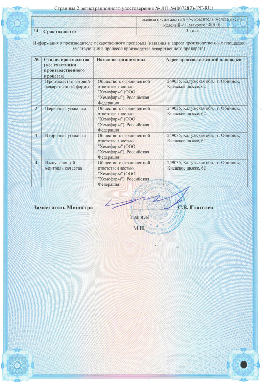 Сертификат на Випидия, таблетки покрыт. плен. об. 25 мг, 28 шт.